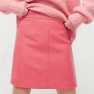 NWT J.Crew Princess mini skirt in double-serge wool in Wildflower Pink 4